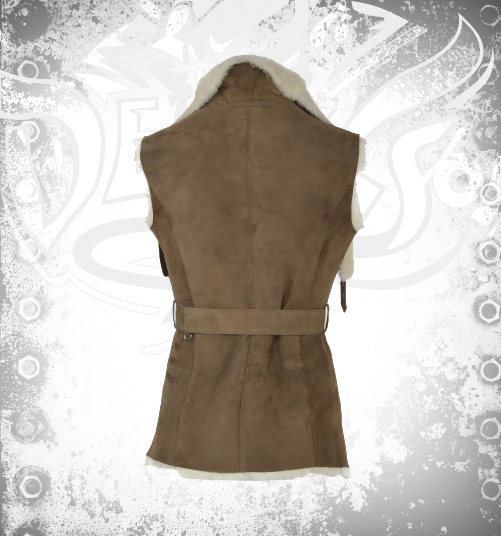 Devilson Ashwood Gilet with Suede Shearling