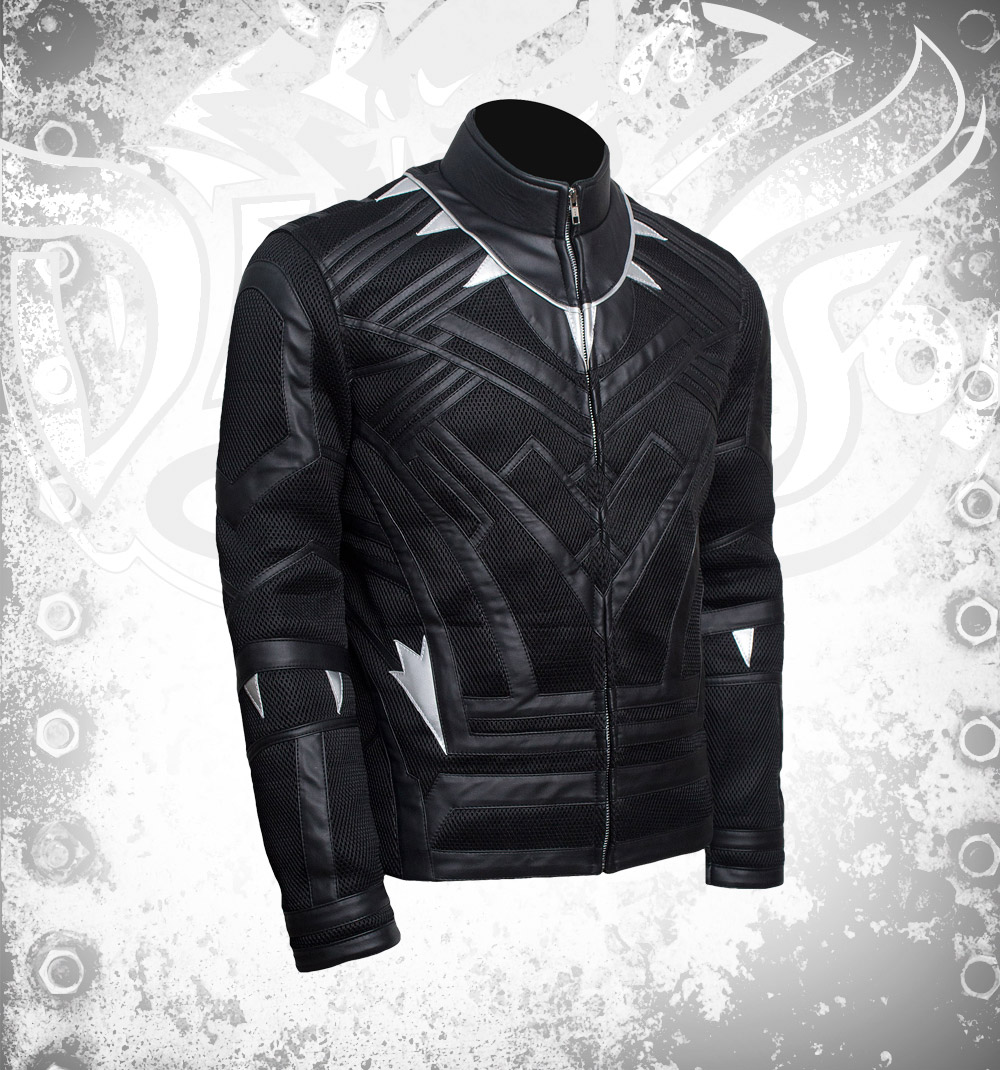 Black Superhero Panther Leather Jackets