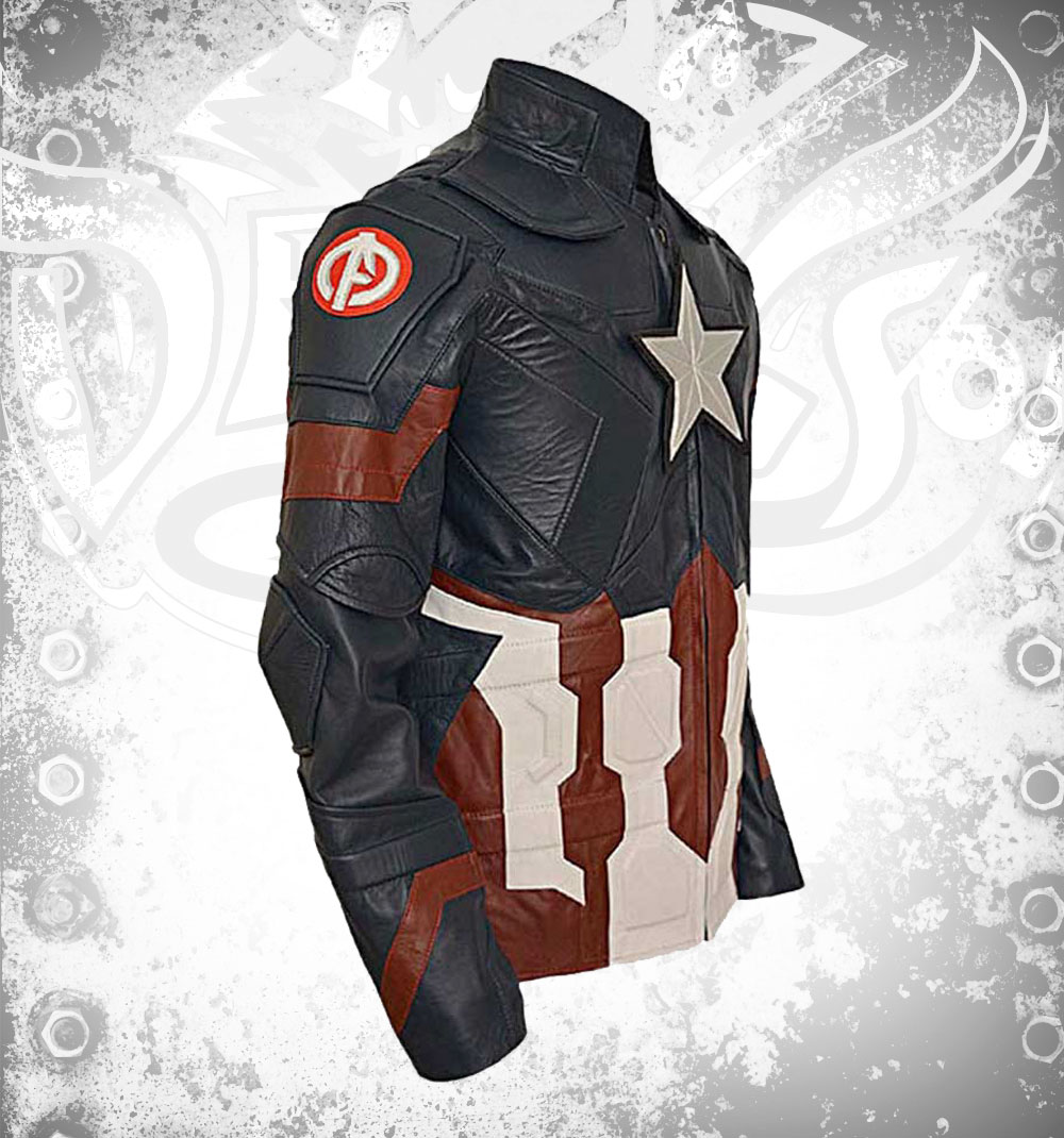 Devilson Captain America Civil War Leather Jacket