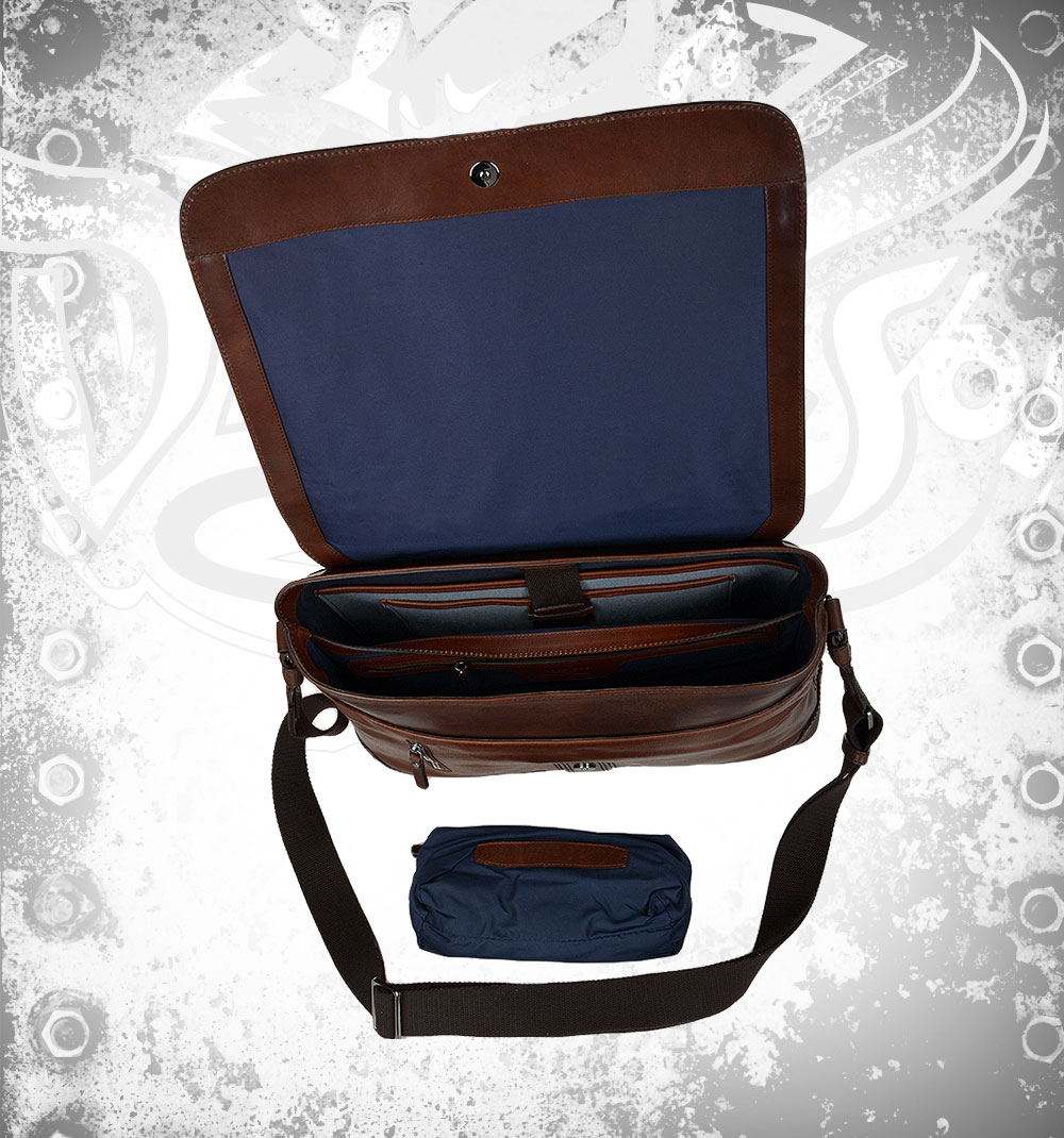 Devilson Leather Bag with Laptop Section