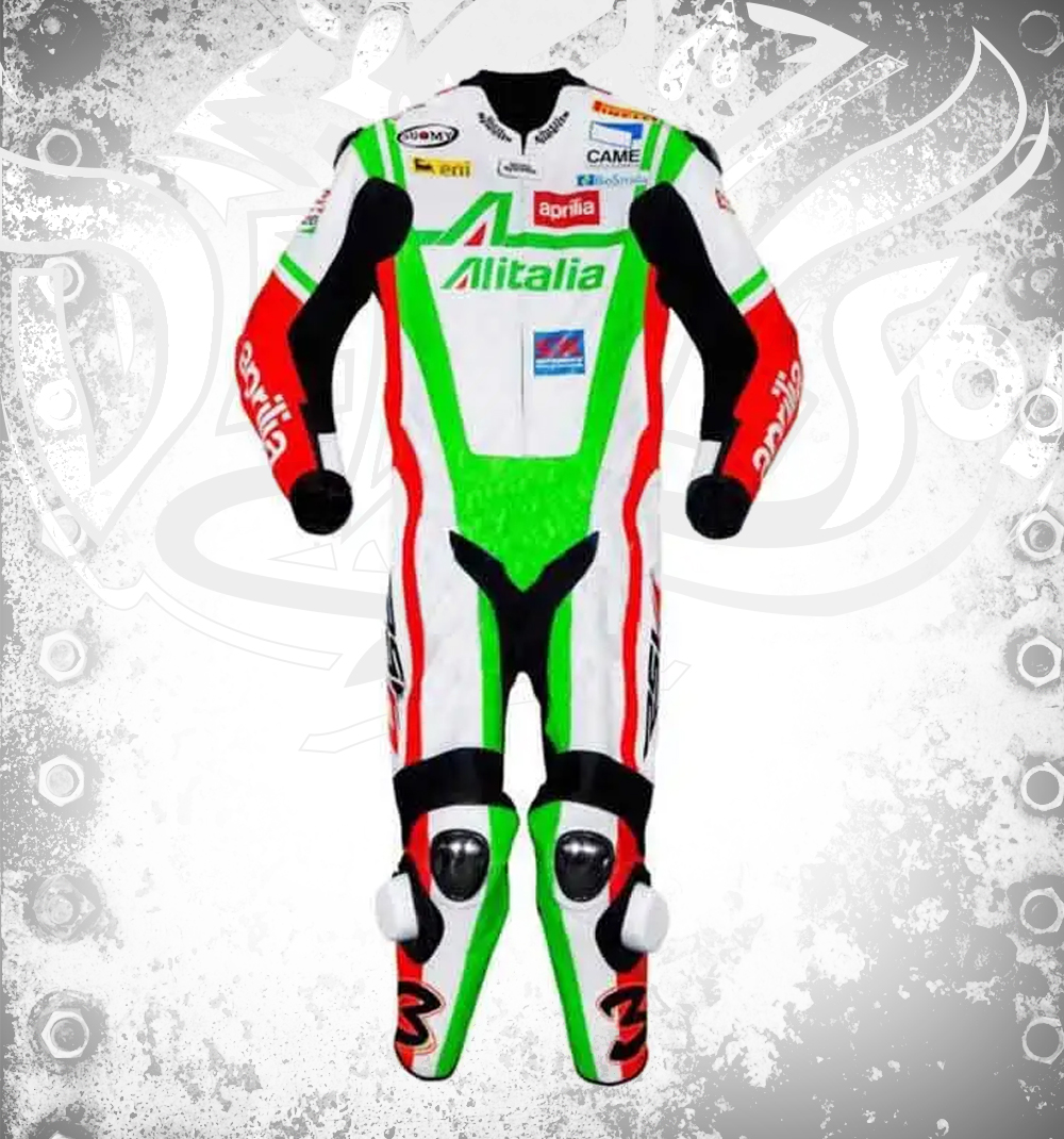 Men's Aprilia Alitalia MotoGP professional Leather Suit