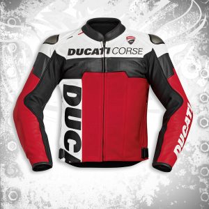 Ducati Jacket Perf Corse leather jacket front