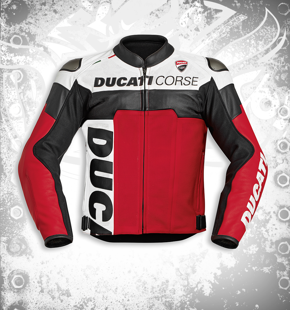 Ducati Jacket Perf Corse leather jacket front