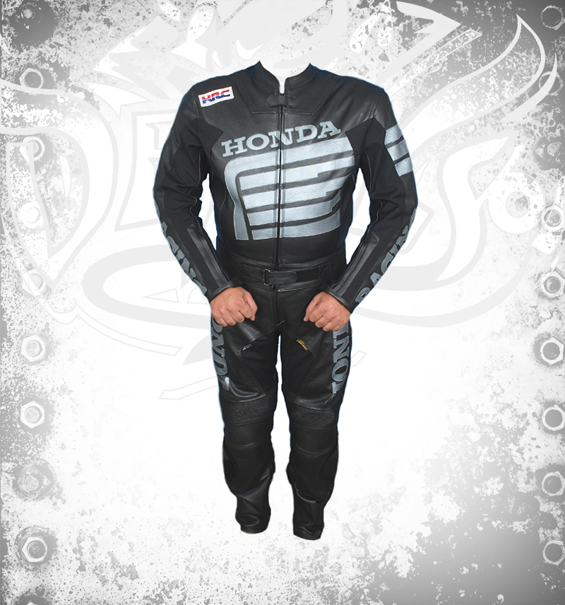 HONDA Repsol Motorcycle Men Leather Suit front