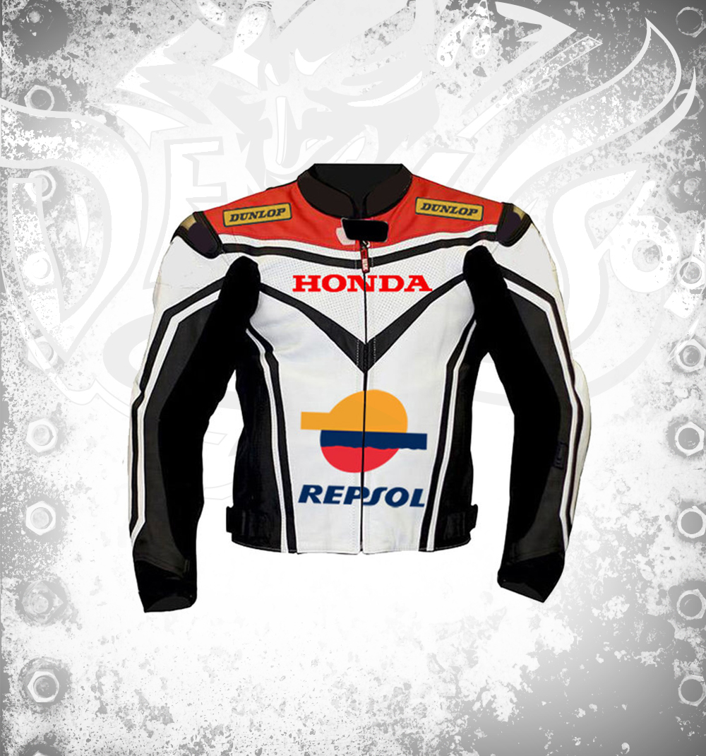 HONDA Repsol Motorcycle Racing Leather Jacket