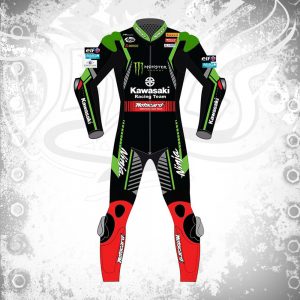 Jonathan Rea Kawasaki Ninja Motorbike Racing Leather Suit front