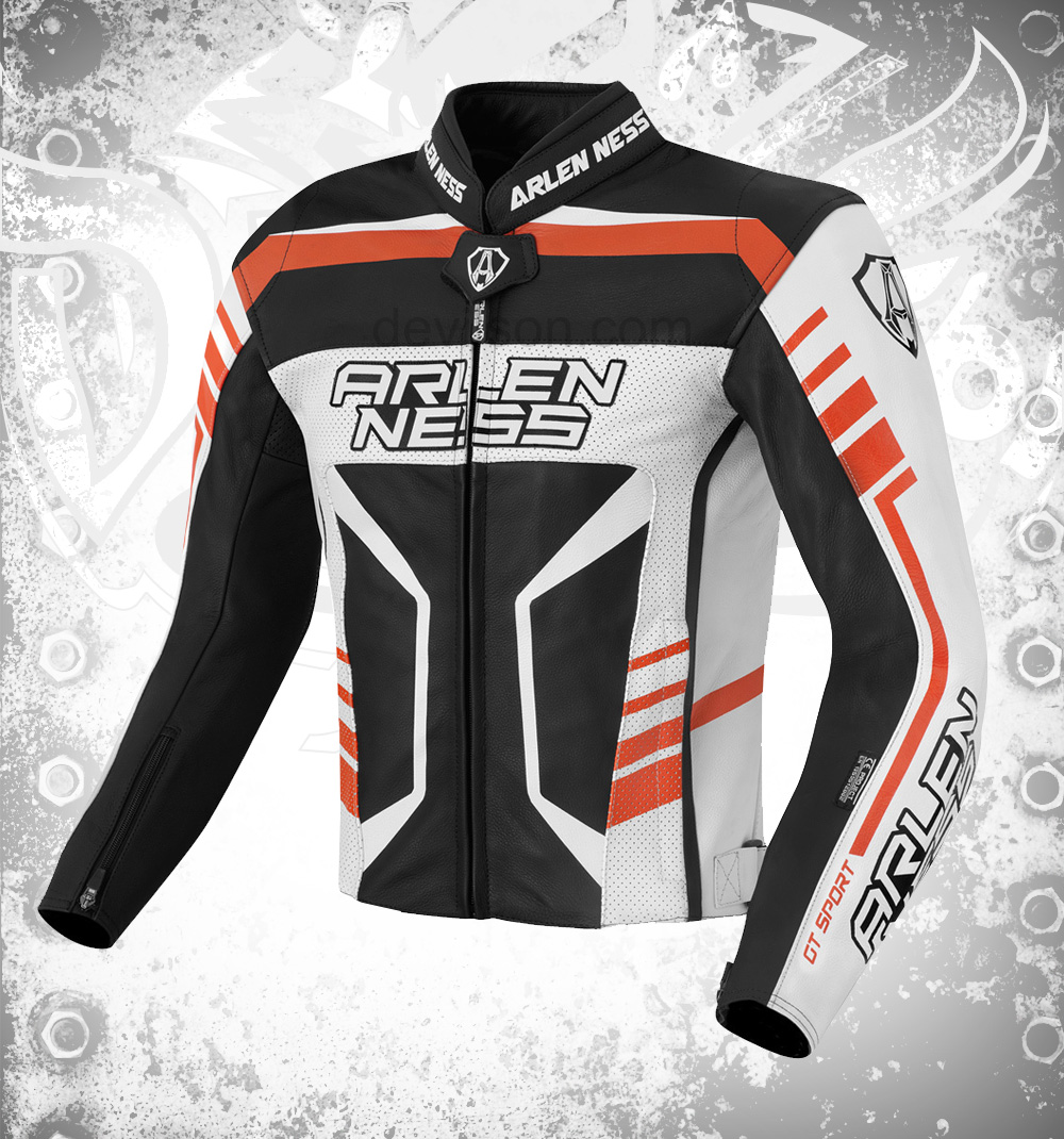 Arlen Ness Rapida 2 Men's Motorcycle Leather Jacket