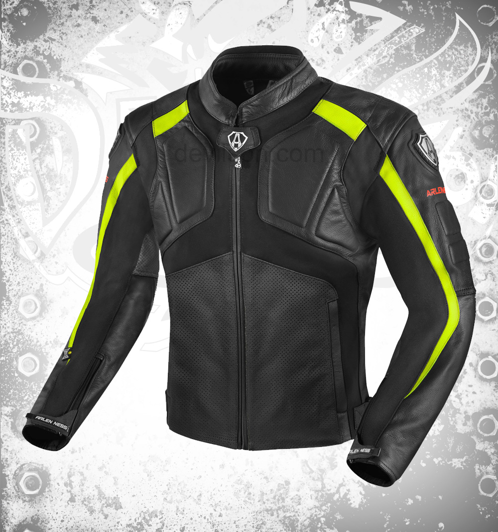 Arlen Ness Sportivo Mens Motorcycle Leather Jacket