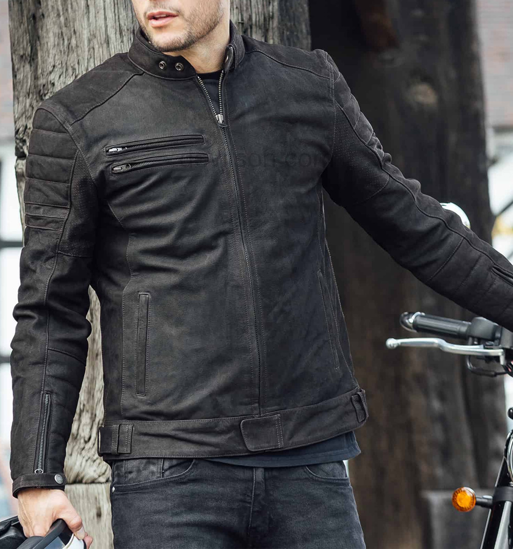 ALTON II D3O Leather Jacket Advanced Protection with Style