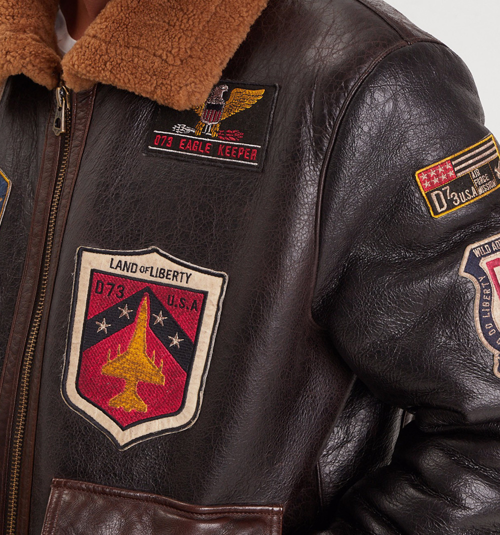 Luxurious Brown Leather Shearling Jacket – Stay Warm in Style