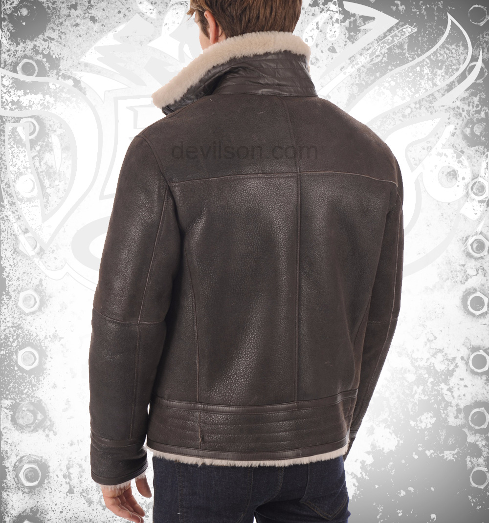 Men’s Bomber Shearling Jacket – Classic Style Ultimate Comfort
