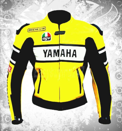 High Quality Yamaha Replica Genuine Motorbike Leather Jacket