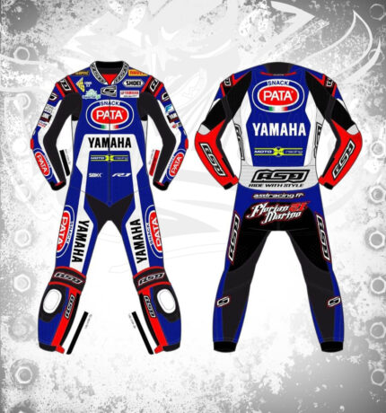 YAMAHA R1 WHITE LEATHER RACING SUIT CE APPROVED PROTECTION