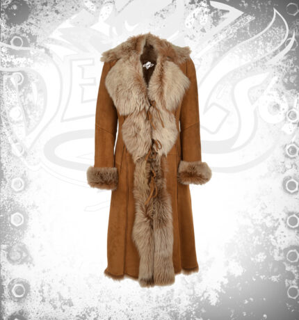 Devilson Ashwood Long Length Suede Leather Coat