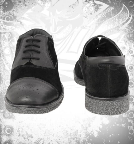 The Black Casual Leather Shoes Brogues