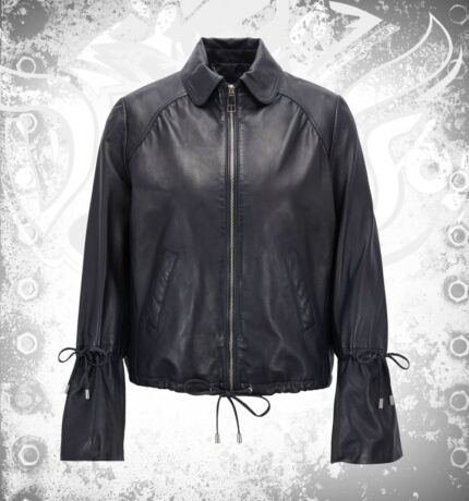 Devilson Women's Lambskin Bomber Leather Jacket