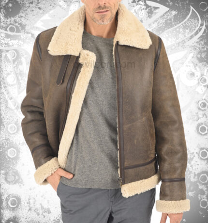 Comfort Brown Sheepskin Jacket - Luxurious Warmth Effortless Style