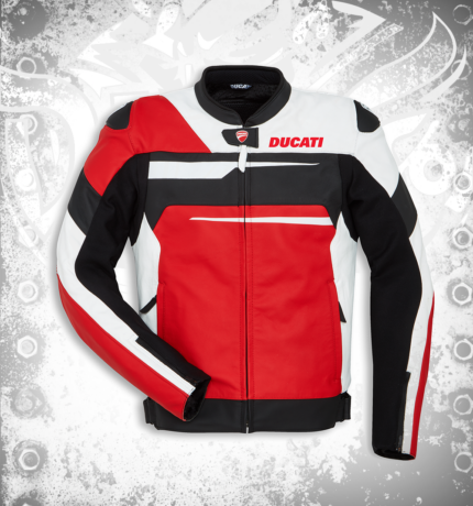 Speed Evo C1 Perforated Real Cow Leather Moto Jacket by Ducati