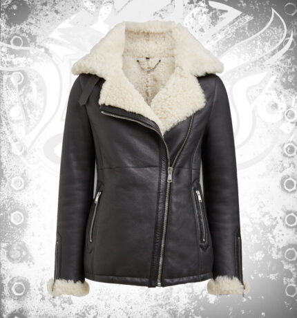 Devilson Women Shearling Leather Jacket