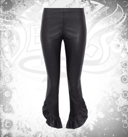 Devilson Women Leather Slim Leg Pants