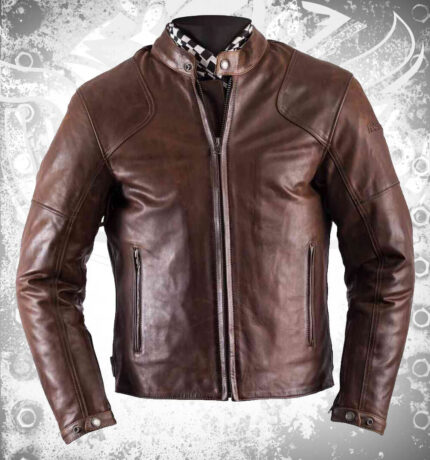 Helstons Heat Motorcycle Leather Jacket Brown Jackets Men