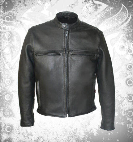 Devilson Men Leather Biker Jacket