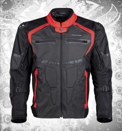 Red Cortech Hyper-Tec Jacket Command Attention with Bold Style and Unmatched Performance