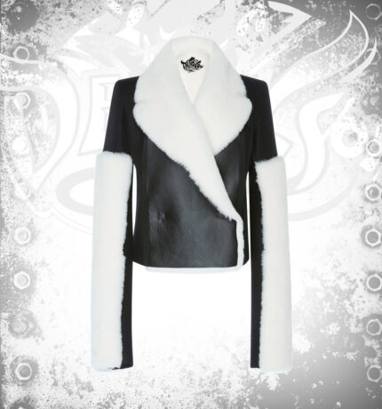 Devilson Shearling and Wool Leather Jacket