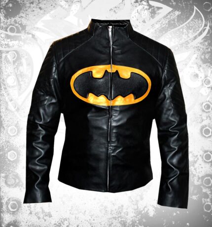 Superhero Jackets Night Mens Faux Black Leather Jacket