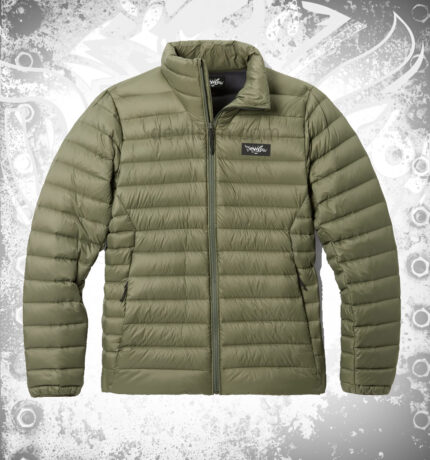 SummitPeak Green Down Sweater Jacket for Men