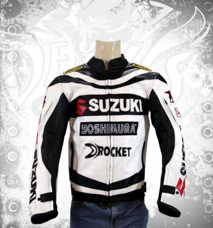 Suzuki Yoshimura Joe Rocket Black n White Motorbike Jacket