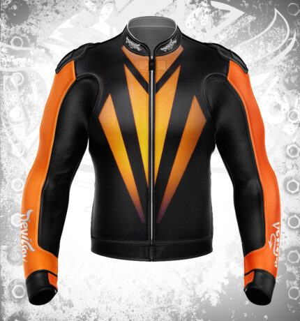 The Devils Fire Fast Satan Moto Leather Jacket