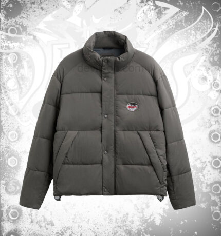 UrbanCraft Padded Patch Jacket Contemporary Comfort with Artisanal Flair