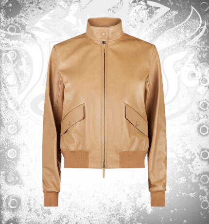 Devilson Women Leather Bomber Jacket