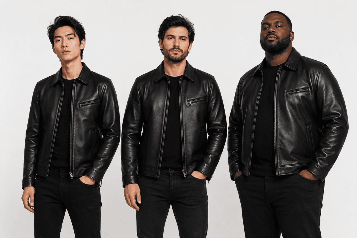 size leather jackets