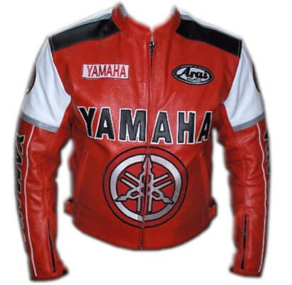 Yamaha Branded Motorbike Leather Jacket For Men's