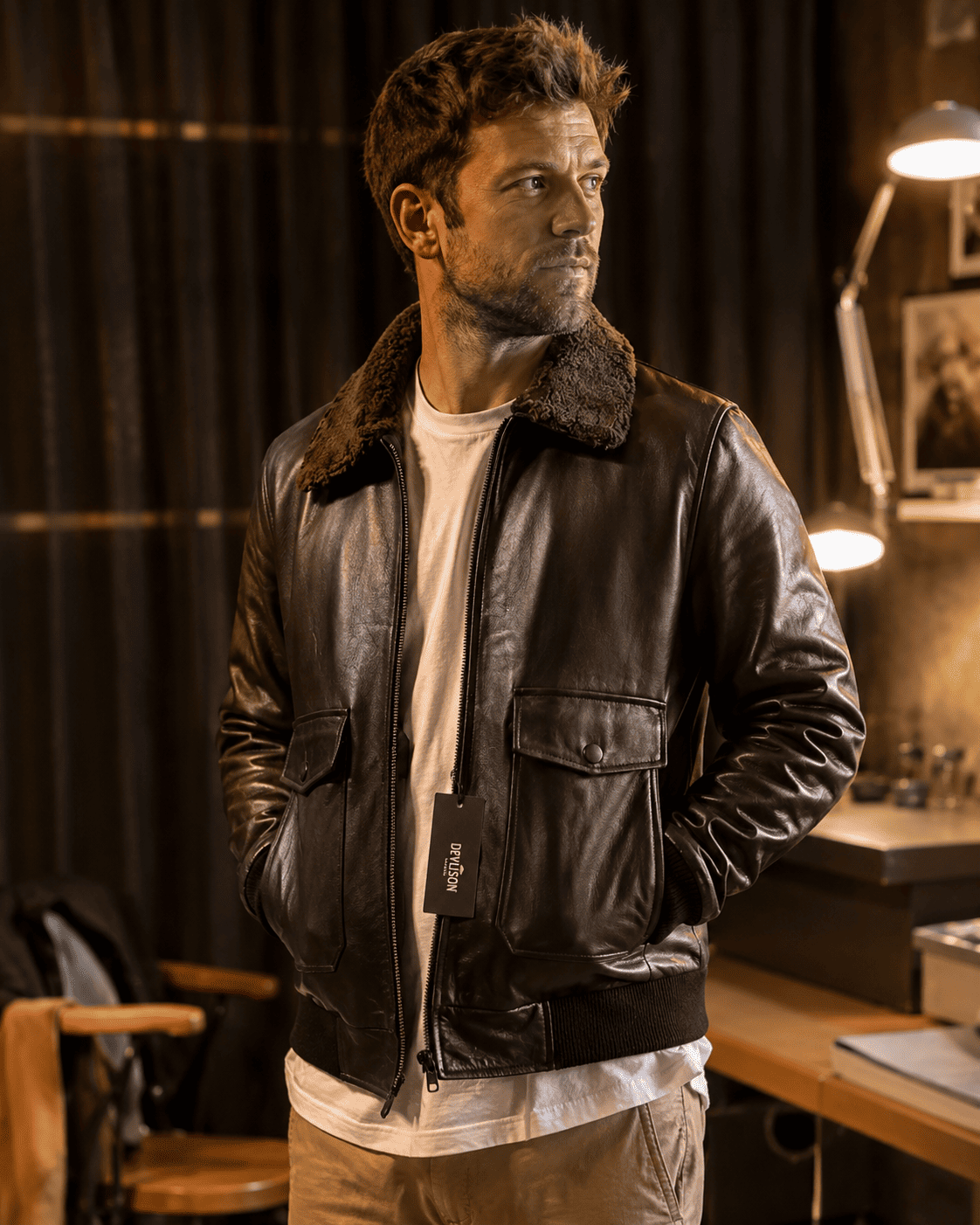 Customer Wear bomber jacket from devilson