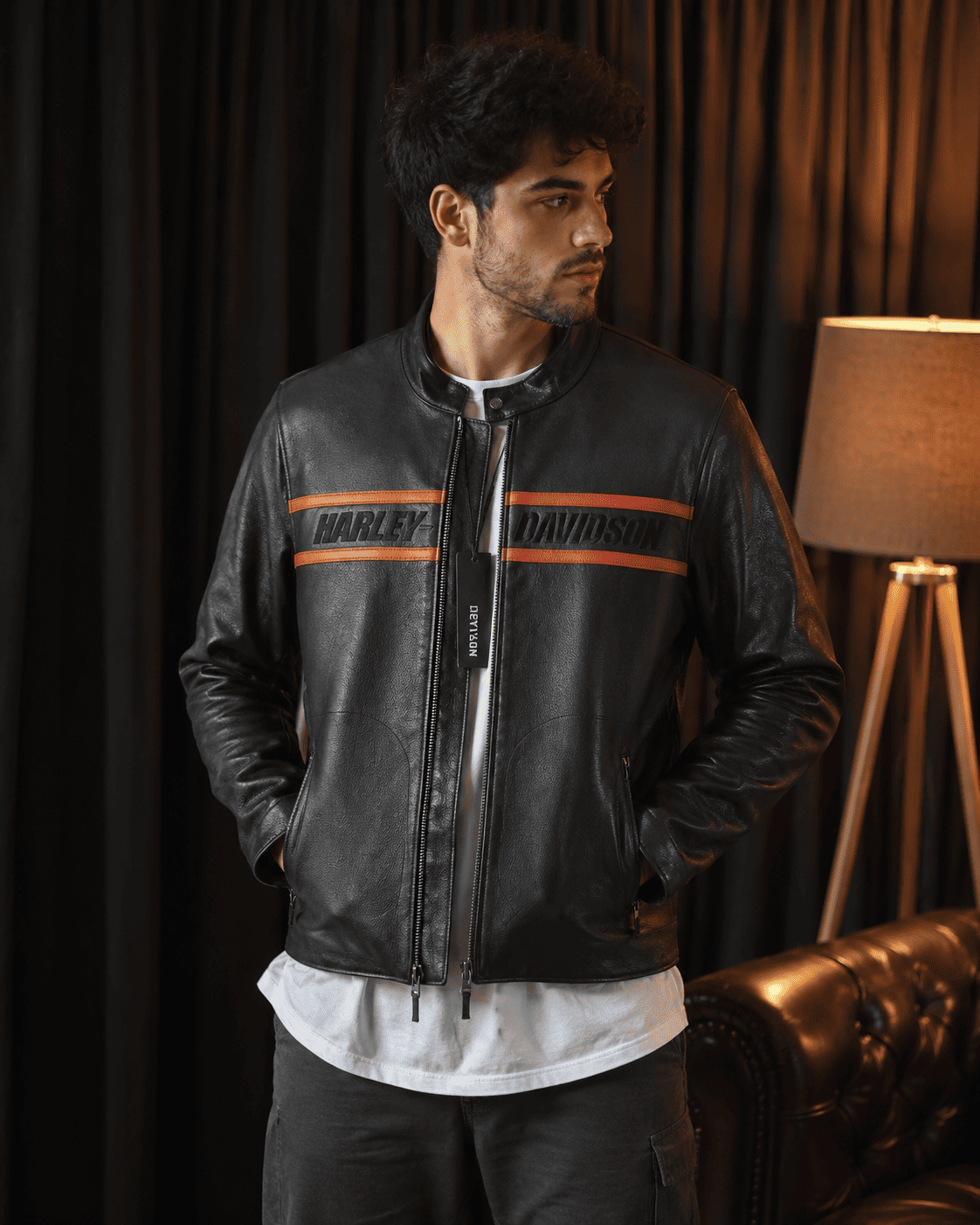 Customer Wear harley jacket from devilson
