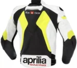 Back view of Devilson Aprilia leather racing jacket for men